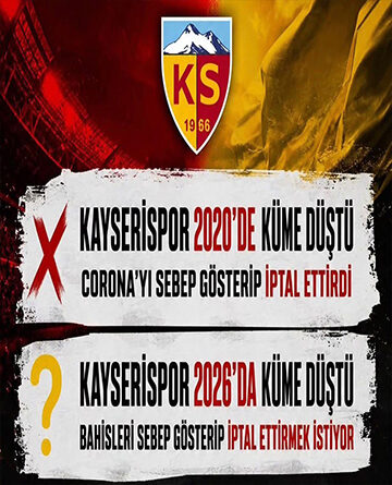 Kayserispor Tff’ye Müracaat Etti “Bu Sezon Düşme Kalksın”